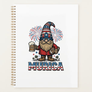Agenda Diseño de camiseta vintage de cerveza de gnomo pat