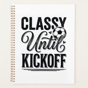 Agenda Diseño de camiseta vintage de fútbol Classy Until 