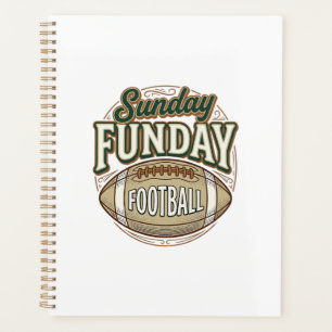Agenda Diseño de camiseta vintage de fútbol divertido del