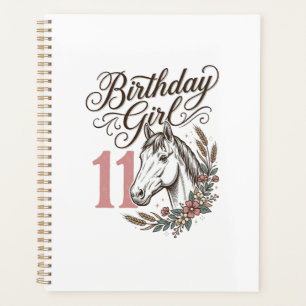 Agenda Diseño de camiseta vintage floral de caballo para 