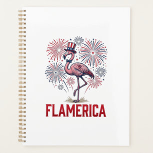 Agenda Diseño de camiseta vintage patriota Flamerica Flam