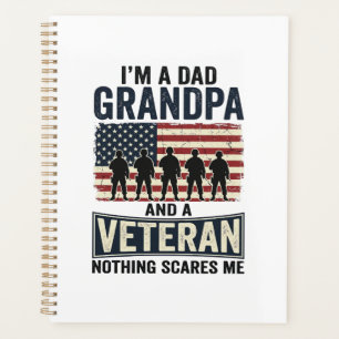 Agenda Diseño de camiseta vintage patriota veterano abuel