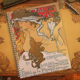 Agenda Diseño de cartel vintage Art Nouveau