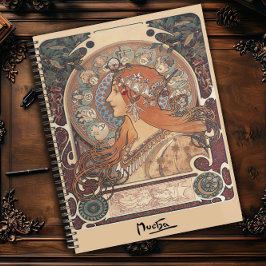Agenda Diseño de cartel vintage Art Nouveau