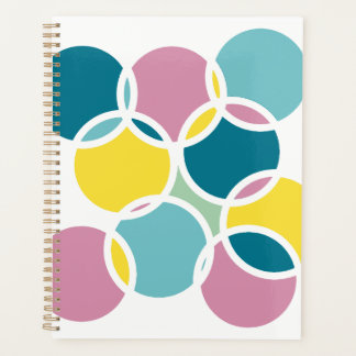 Agenda Diseño de Círculo Colorido – Impresión Geométrica