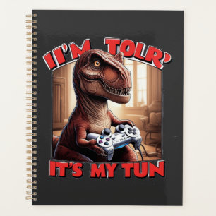 Agenda Diseño de cita divertida de T-Rex Gamer