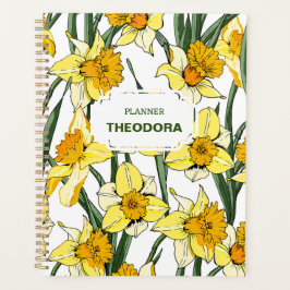 Agenda Diseño de DAFFODIL SPRING Planner y Pegatinas de 1