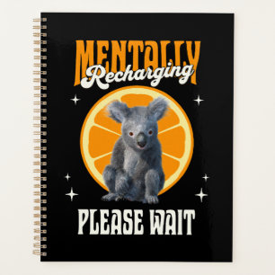 Agenda Diseño de estado de ánimo introvertido de koala re