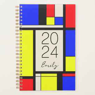 Agenda Diseño de estilo mondriano