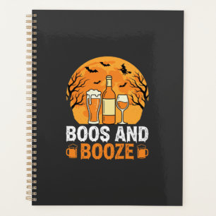 Agenda Diseño de fiesta de Halloween con sustos y bebida