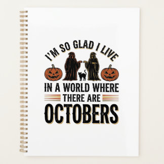 Agenda Diseño de gato de calabaza de cita de octubre de H