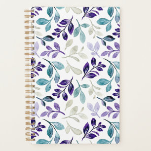 Agenda Diseño de hojas de acuarela armoniosas