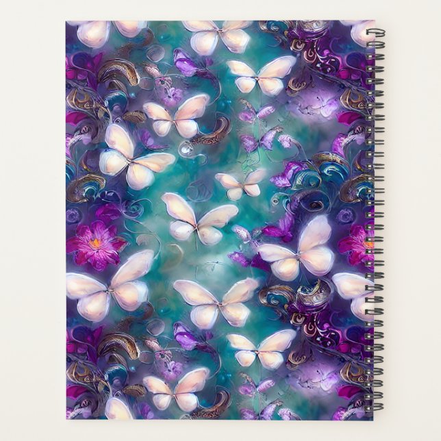 Agenda Diseño de la serie de mariposa mística 1 (Reverso)