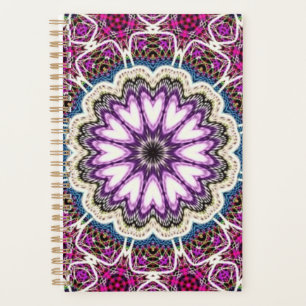 Agenda diseño de mandala floral