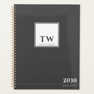 Agenda Diseño de moda gris oscuro