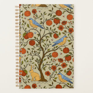 Agenda Diseño de naranjas manzanas elegantes en árboles m
