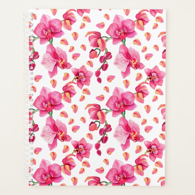 Agenda Diseño de orquídeas acuarelas 2 (Anverso)