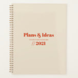 Agenda Diseño de planificación Minimalista de tipografía<br><div class="desc">Diseño de tipografía moderna en colores pastel para su planificador personalizado. Seleccione el botón ''Personalizar it'' para cambiar el tamaño del texto,  el color del texto si es necesario.</div>