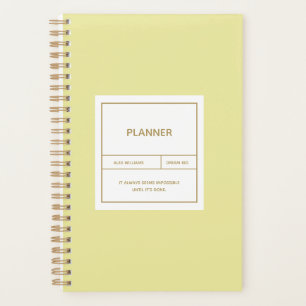 Agenda Diseño de planificación simple minimalista