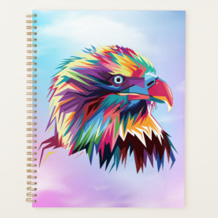 Agenda Diseño de Prismático Geométrico de Águila Calva-80