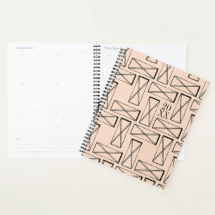 Agenda Diseño de Rectángulo Geométrico X