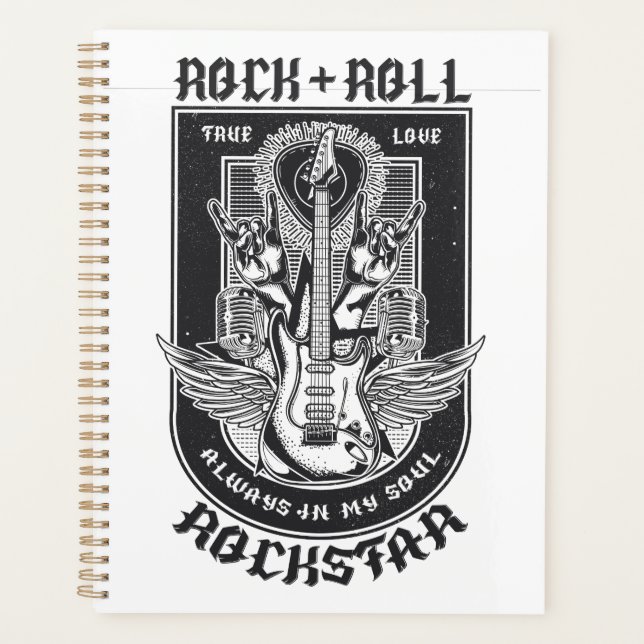 Agenda Diseño de rock de guitarra (Anverso)