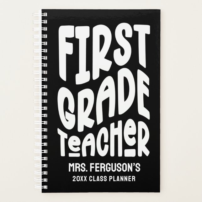 Agenda Diseño de texto para maestro de primer grado minim (Anverso)