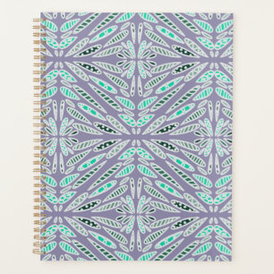 Agenda Diseño Divertido Floral Geométrico