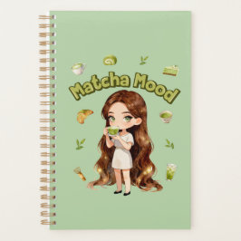 Agenda Diseño Estético de Matcha Mood Vibraciones de Té V