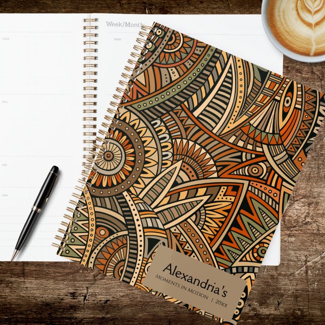 Agenda Diseño Geométrico Bohemio (Subido por el creador)