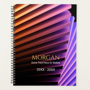 Agenda Diseño geométrico moderno, nombre de oro, año(s)