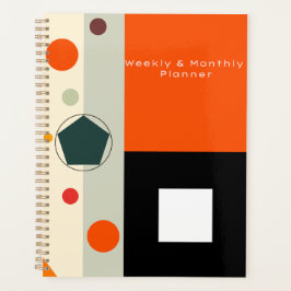 Agenda Diseño geométrico Planner semanal y mensual