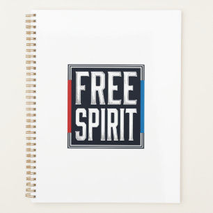 Agenda Diseño gráfico de caja espíritu libre patriótico v