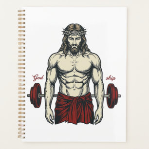 Agenda Diseño Gráfico Fuerza Fe Engravada Vintage_1