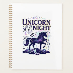 Agenda Diseño Gráfico Unicornio de la Noche Zazzle Diseño