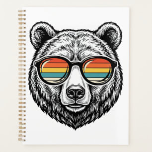 Agenda Diseño Gráfico Vectorial de Gafas de Sol de Oso Vi