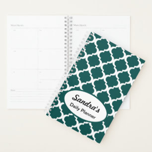 Agenda Diseño Marroquí Verde Turquesa Moderno para la Vid