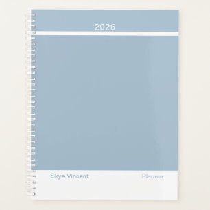 Agenda Diseño moderno azul polvoriento grande