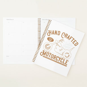 Agenda Diseño personalizado de motocicleta artesanal vint