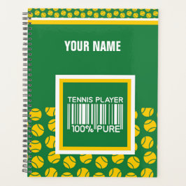 Agenda Diseño personalizado para jugadores de tenis, entr
