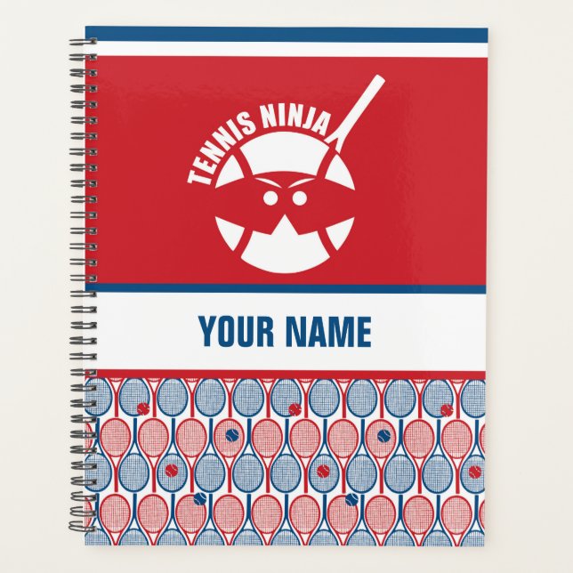 Agenda Diseño personalizado para jugadores de tenis, entr (Anverso)