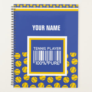 Agenda Diseño personalizado para jugadores de tenis, entr