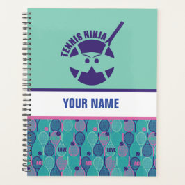 Agenda Diseño personalizado para jugadores de tenis, entr