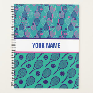 Agenda Diseño personalizado para jugadores de tenis, entr
