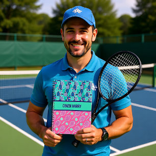 Agenda Diseño personalizado para jugadores de tenis, entr