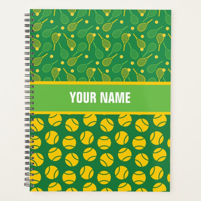 Agenda Diseño personalizado para jugadores de tenis, entr (Anverso)