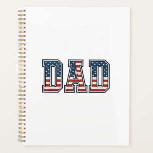 Agenda Diseño vectorial de letras de bandera de papá patr
