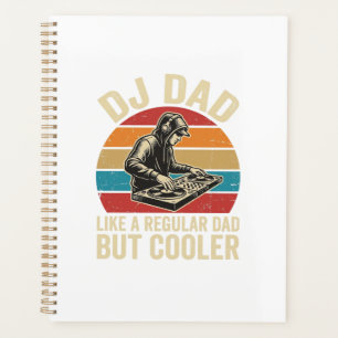 Agenda Diseño vectorial de puesta de sol vintage DJ Dad B