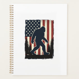 Agenda Diseño vectorial forestal de bandera americana Big