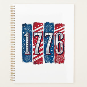 Agenda Diseño vectorial vintage de fuegos artificiales pa